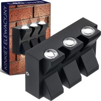 Lampa ścienna elewacyjna LED 6W 540lm kinkiet zewnętrzny ogrodowy