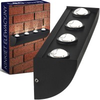 Lampa ścienna elewacyjna LED 4W 360lm kinkiet zewnętrzny ogrodowy