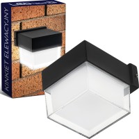Lampa ścienna elewacyjna LED 5W 450lm kinkiet zewnętrzny ogrodowy
