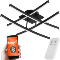 Lampa sufitowa LED ściemnia aplikacja na telefon Tuya SMART Bluetooth + pilot