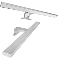 Lampka Łazienkowa Na Szafkę Lampa Nad Lustro LED Srebrny Kinkiet Naszafkowy