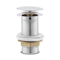 Korek umywalkowy automatyczny bez przelewu klik klak chrom srebrny mosiężny