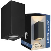 Kinkiet Zewnętrzny Ogrodowy Na 2x GU10 Lampa Oprawa Elewacyjna Ścienna