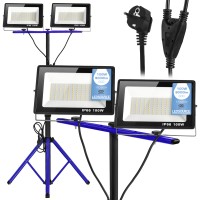 Stojak Statyw 200W Naświetlacz Lampa Robocza Halogen Budowlany Z Wtyczką