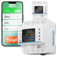 Licznik Prądu 3 Fazowy Miernik Zużycia Energii Na Szynę DIN TUYA WiFi 100A