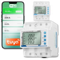 Licznik Prądu Energii Na Szynę DIN 3 Fazowy Trójfazowy TUYA WiFi 100A