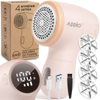 GOLARKA DO UBRAŃ TKANIN TAPICERKI SWETRÓW MOC bezprzewodowa USB-C + 3x ostrza