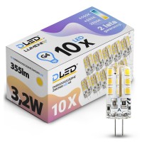 10x Żarówka LED G4 355lm 3,2W 12V DC silikon