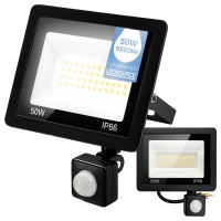 Halogen naświetlacz LED 50W lampa z czujnikiem ruchu