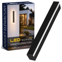 Lampa Ścienna Elewacyjna Ogrodowa Kinkiet Zewnętrzny IP65 9W LED CCD 30cm