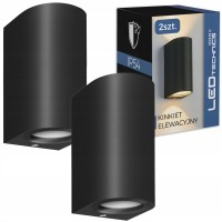 2x Kinkiet Zewnętrzny Ogrodowy Na 2x GU10 Lampa Oprawa Elewacyjna Ścienna