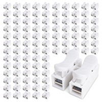 100x Szybkozłączka 2P Złączka Przelotowa Oświetleniowa