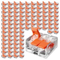 100x Szybkozłączka Zaciskowa 3P Złączka Oświetleniowa