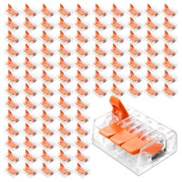 100x Szybkozłączka Zaciskowa 4P Złączka Oświetleniowa