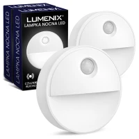 2x Bezprzewodowa Lampka Ścienna LED Czujnik Ruchu Zmierzchu PIR Na Baterie