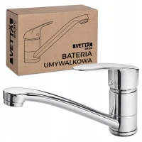  Bateria Umywalkowa Długa Kuchenna Nablatowa Kran Do Zlewu Chromowa VETTÄ