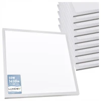 10x Panel 595x595 LED Podtynkowy Kwadrat 5650lm 50W CCD