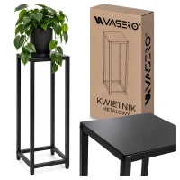 Kwietnik Stojący Metalowy Loft Industrial Czarny Stojak Na Kwiaty Rośliny