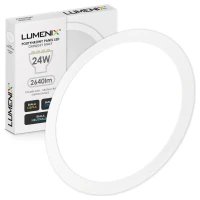 Panel LED Podtynkowy Okrągły 2640lm 24W CCD 