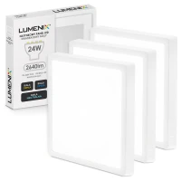 3x Panel LED natynkowy kwadratowy 2640lm 24W CCD