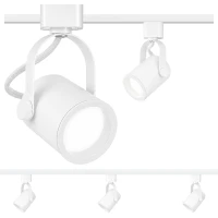 Zestaw 3x Spot Reflektor Ruchomy Biały Na GU10 Szynoprzewód Szyna 1m 100cm