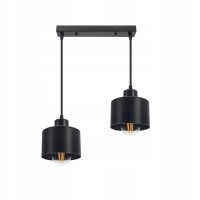 Lampa wisząca na 2xE27 czarna Gabriel