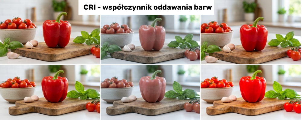 CRI: co w praktyce oznacza współczynnik oddawania barw?